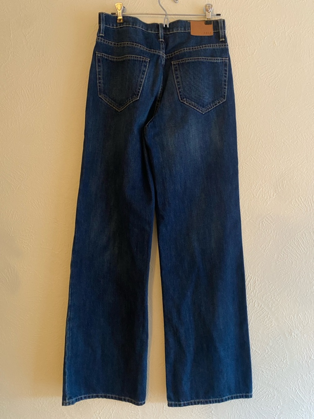 NEW Able Wide Leg Jeans, Dark Wash Indigo Denim, Size 27 - Picture 4 of 9